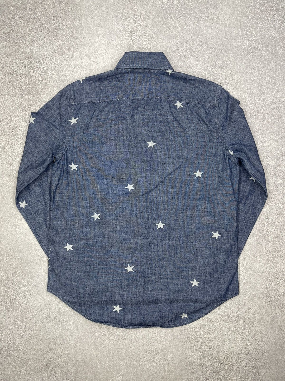 Polo Ralph Lauren Mens Polo Ralph Lauren Shirt Blue Full Star Print Y2K Size S Size US S / EU 44-46 / 1 - 6 Thumbnail