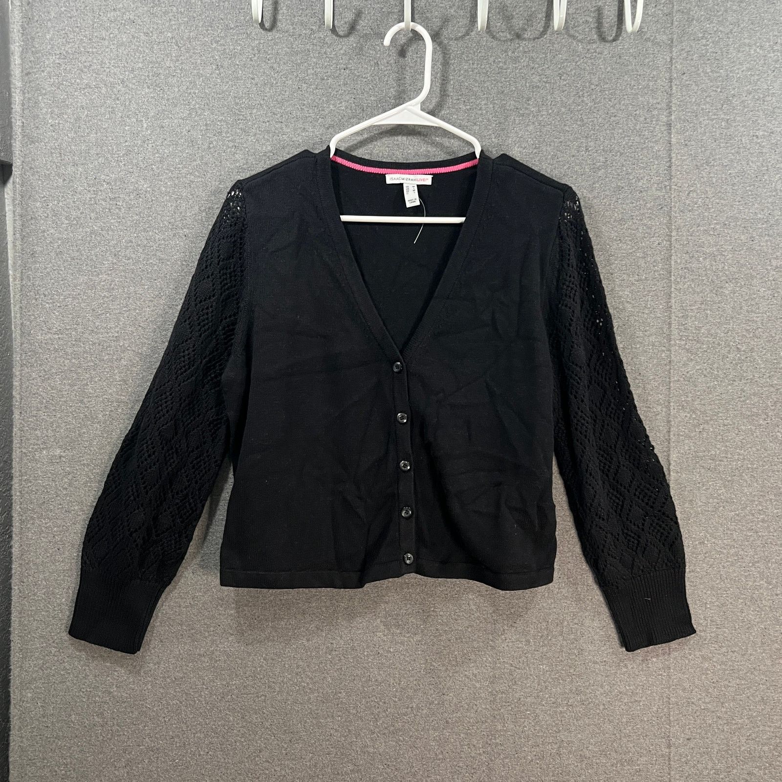 Isaac Mizrahi Isaac Mizrahi Live! Puff Sleeve Sweater Cardigan Pitch Size M / US 6-8 / IT 42-44 - 1 Thumbnail