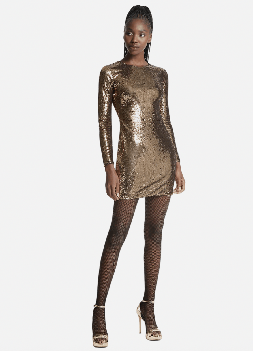 Michael Kors Michael Kors Sequined Stretch-Tulle Dress Size S / US 4 / IT 40 - 1 Thumbnail
