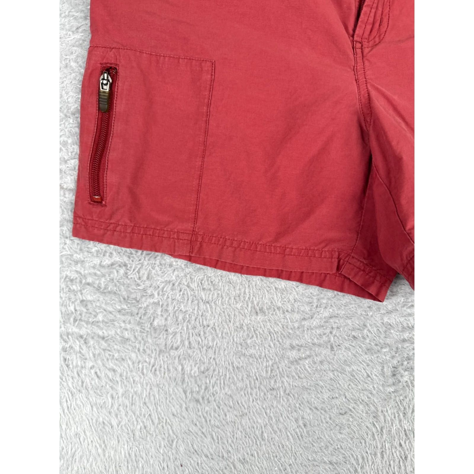 Vintage Columbia Shorts Women 6 Red Cargo Cotton Blend Hiking Camping Casual 27x6 Size 28" / US 6 / IT 42 - 3 Thumbnail