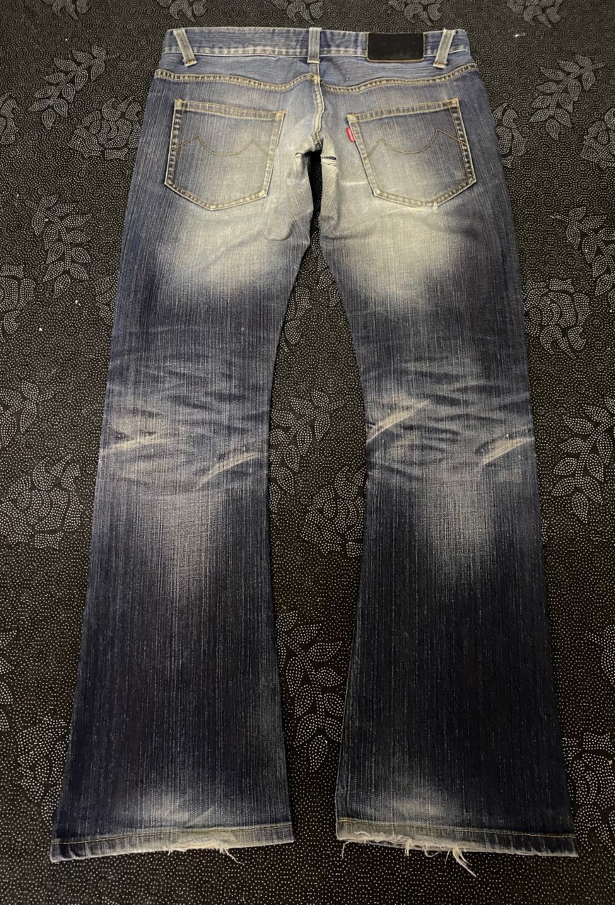 Tornado Mart VINTAGE TORNADO MART JAPAN DISTRESSED FLARE DENIM Size US 32 / EU 48 - 2 Thumbnail