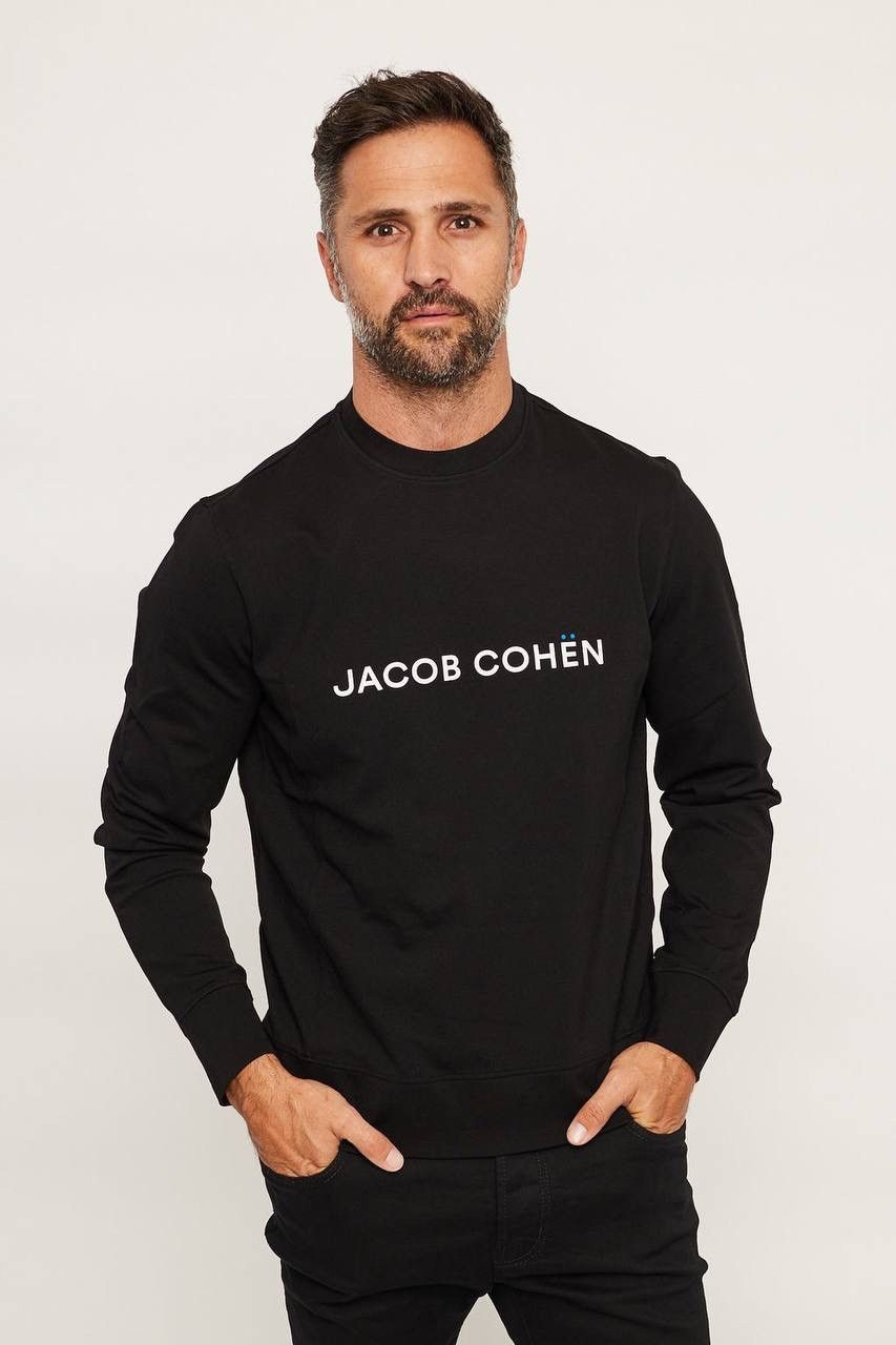 Designer × Jacob Cohen Jacob Cohen Men’s Black Sweatshirt, Size M Size US M / EU 48-50 / 2 - 14 Thumbnail