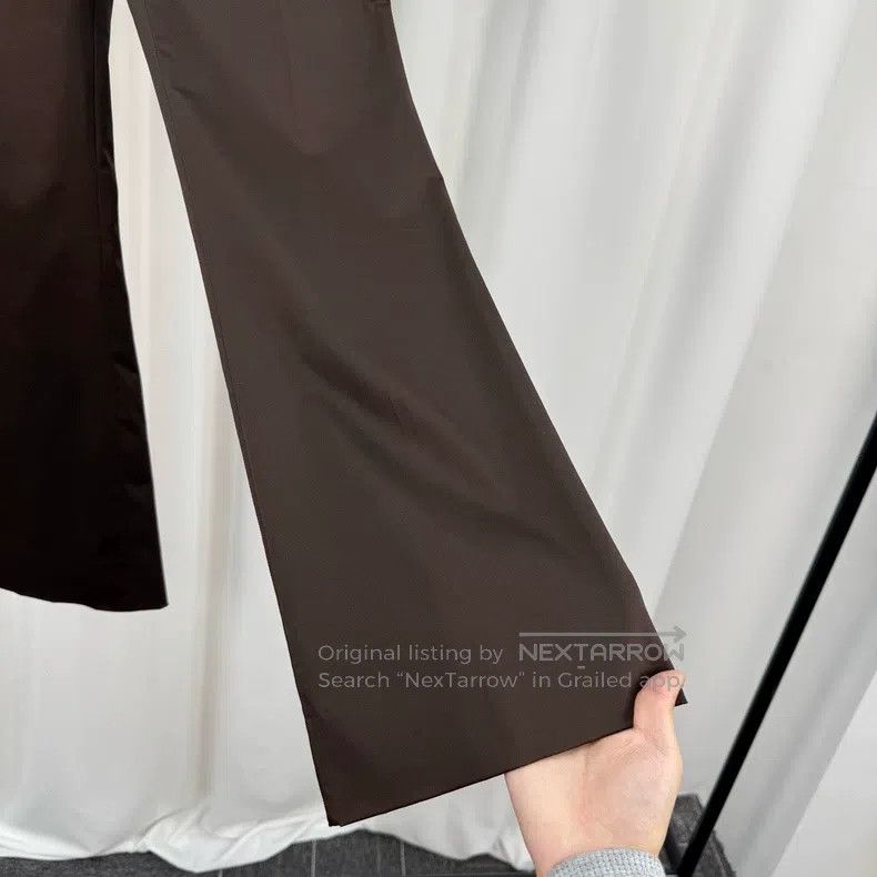 Gucci Gucci Coffee-coloured gold-buttoned casual trousers Size US 38 / EU 54 - 4 Thumbnail
