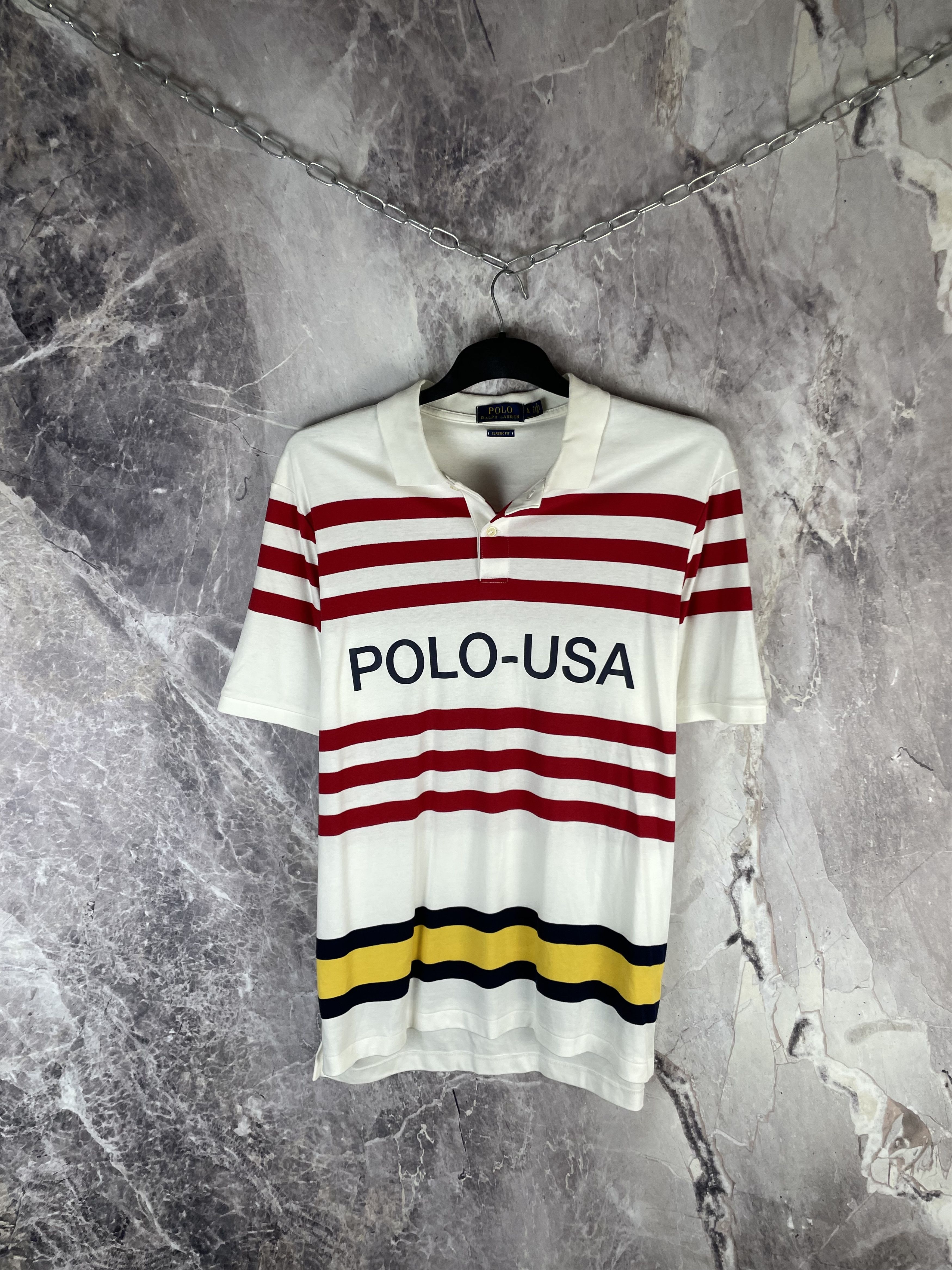 Polo Ralph Lauren Polo Ralph Lauren USA vintage polo shirt Size US L / EU 52-54 / 3 - 2 Thumbnail