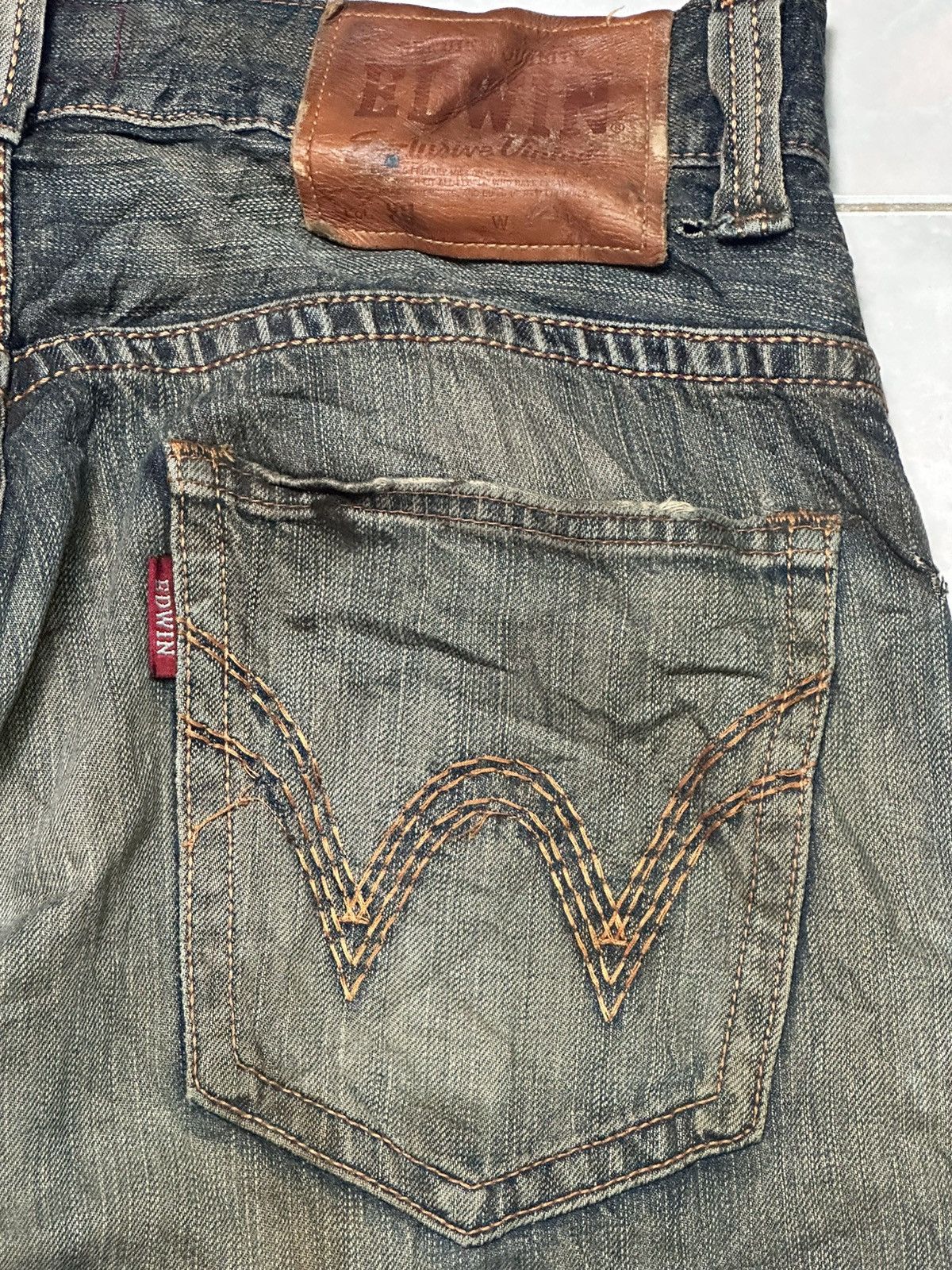 Edwin Edwin Exclusive Vintage Baggy Loose Style With Faded Wash Size US 34 / EU 50 - 7 Thumbnail