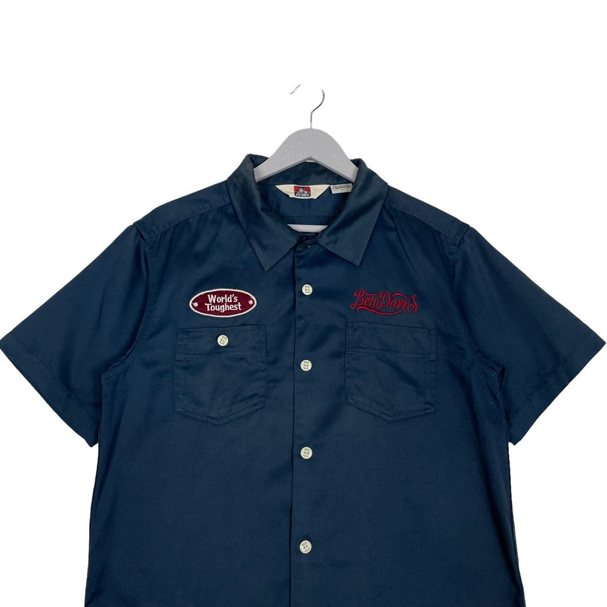 Ben Davis × Vintage 💥BEN DAVIS BOWLING WORKER SHIRT Size US L / EU 52-54 / 3 - 2 Thumbnail