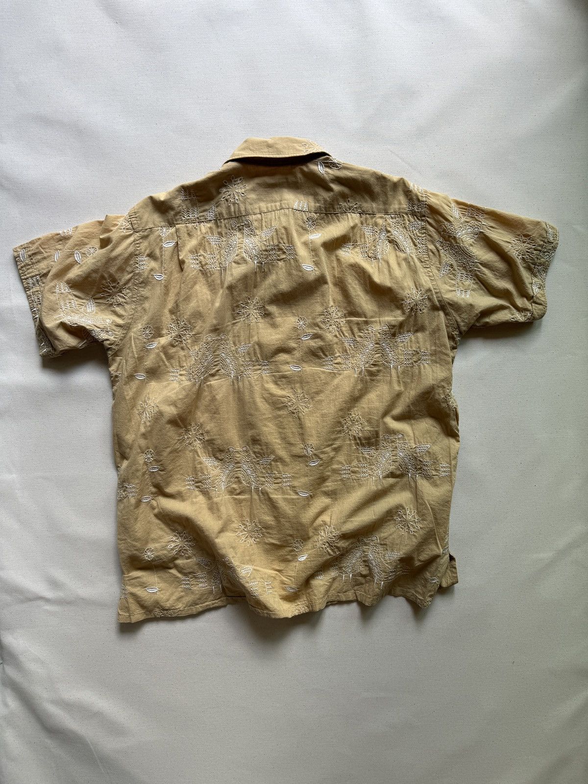 Engineered Garments Engineered Garments embroidered textile short sleeves shirt Size US M / EU 48-50 / 2 - 4 Thumbnail