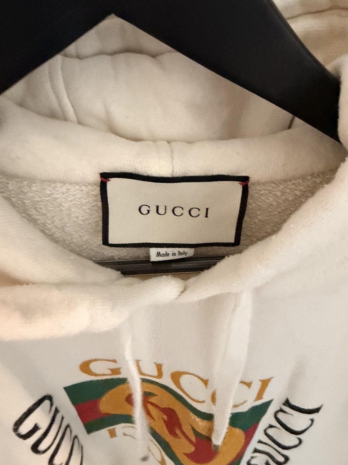 Gucci Gucci classic cream hoodie size large Size US L / EU 52-54 / 3 - 2 Thumbnail