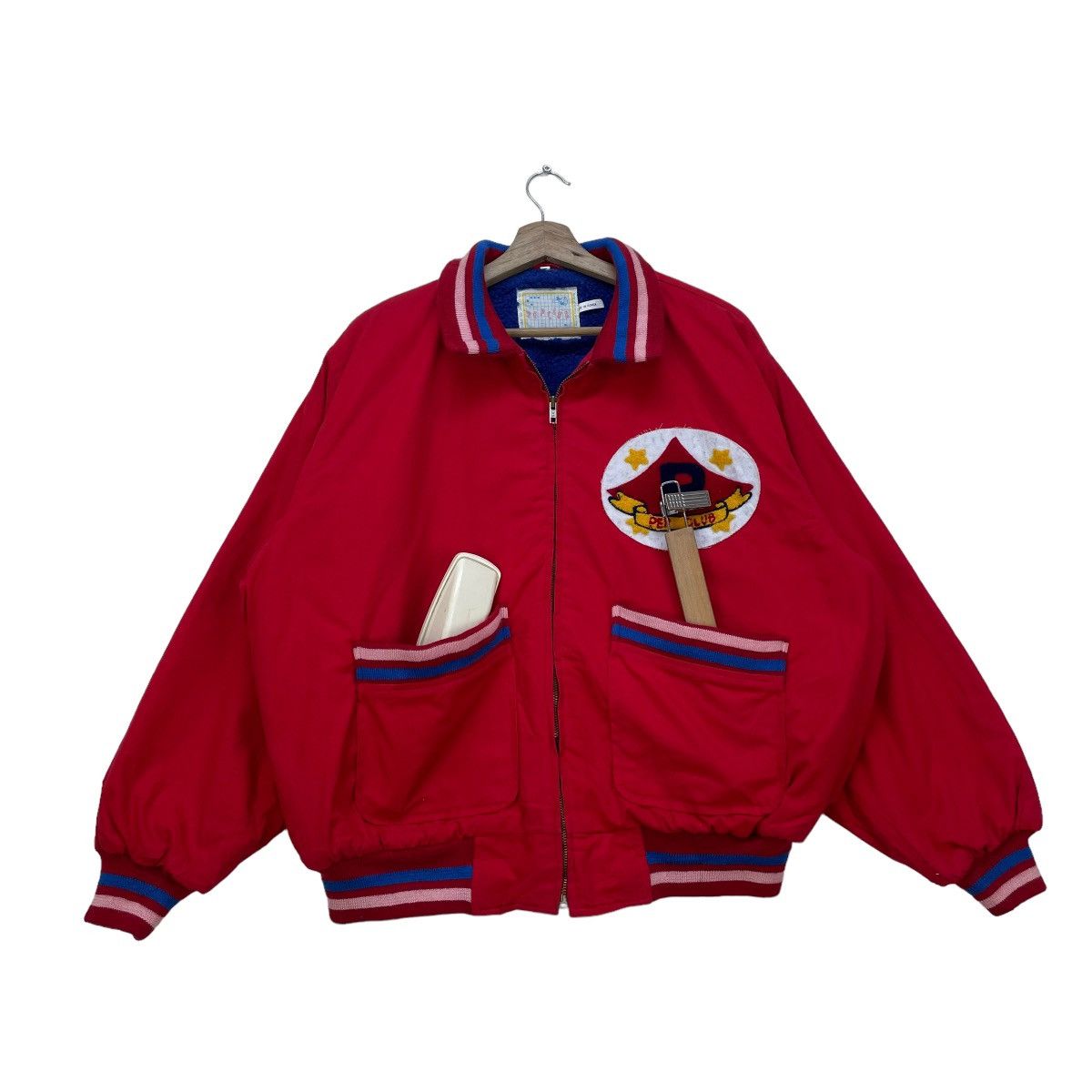 Lightning Bolt Vintage Lightning Bolt Bomber Sherpa Lining Jacket Size US XL / EU 56 / 4 - 2 Thumbnail