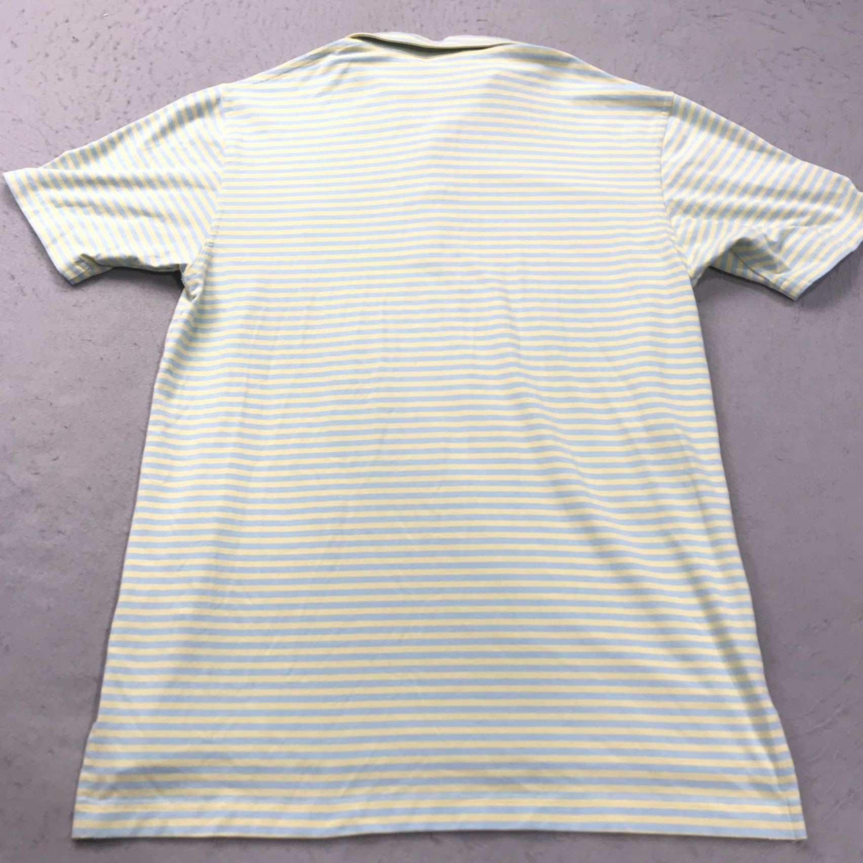 Vintage Dunning Streamsong Golf Polo Shirt Mens Medium Blue Yellow Striped Florida Top Size US M / EU 48-50 / 2 - 6 Thumbnail