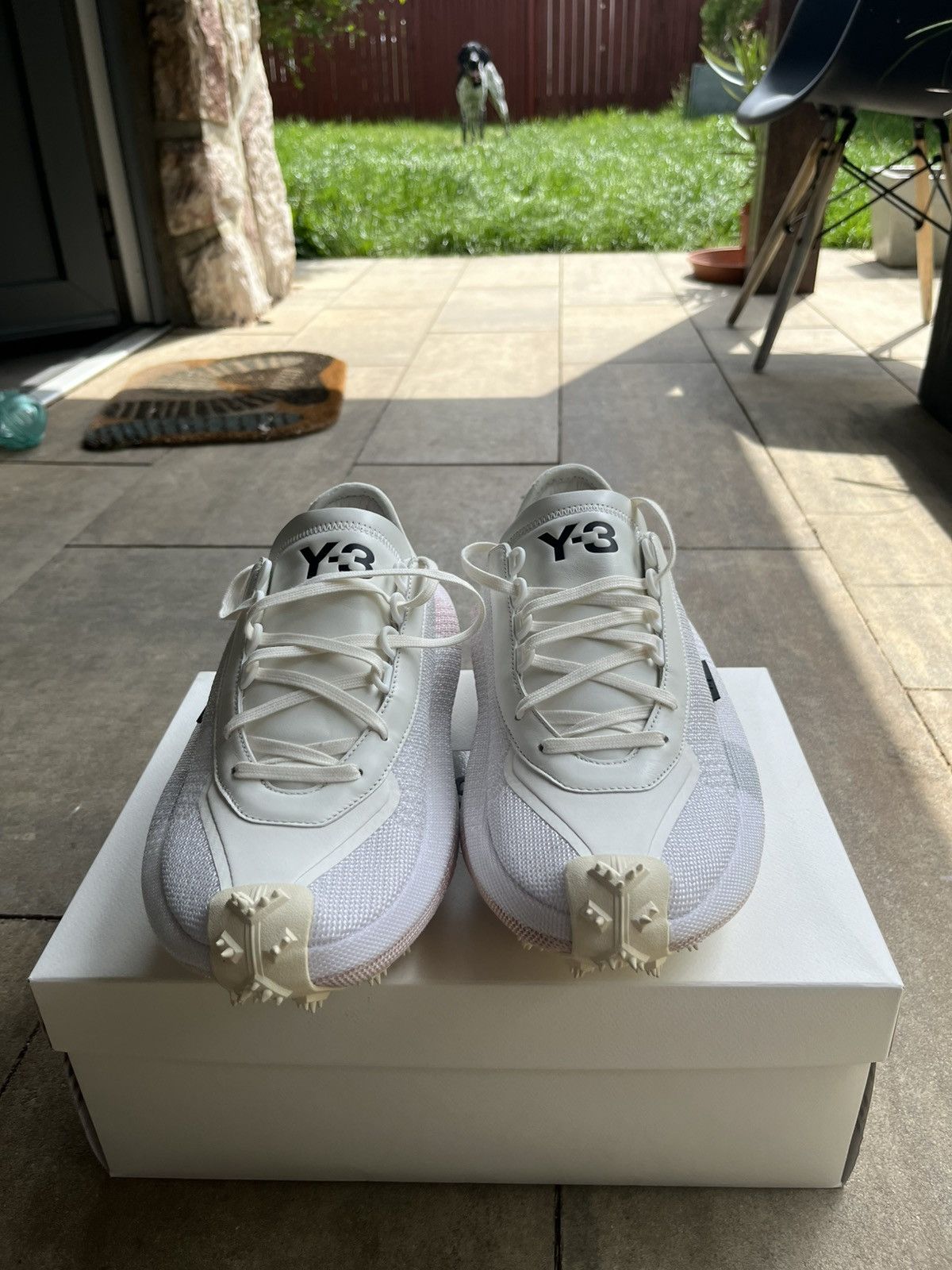 Y-3 Adidas Y-3 Makura Core White Orange Size US 10.5 / EU 43-44 - 2 Thumbnail