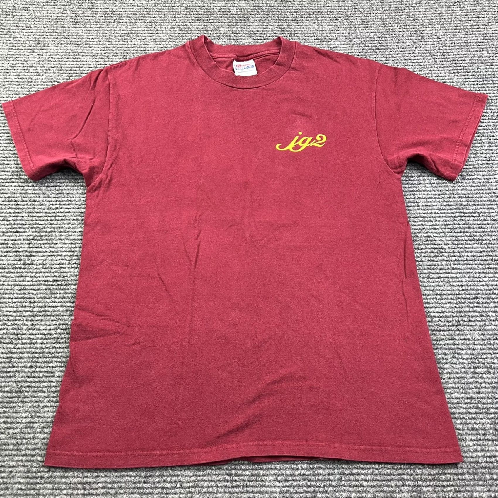 Hanes VINTAGE? No. (Skip) Adult Large Short Sleeve Graphic T Shirt Country Western Line Dancing JG2 Hanes Men's Cotton Red US-Size L Crew Neck Size US L / EU 52-54 / 3 - 3 Thumbnail