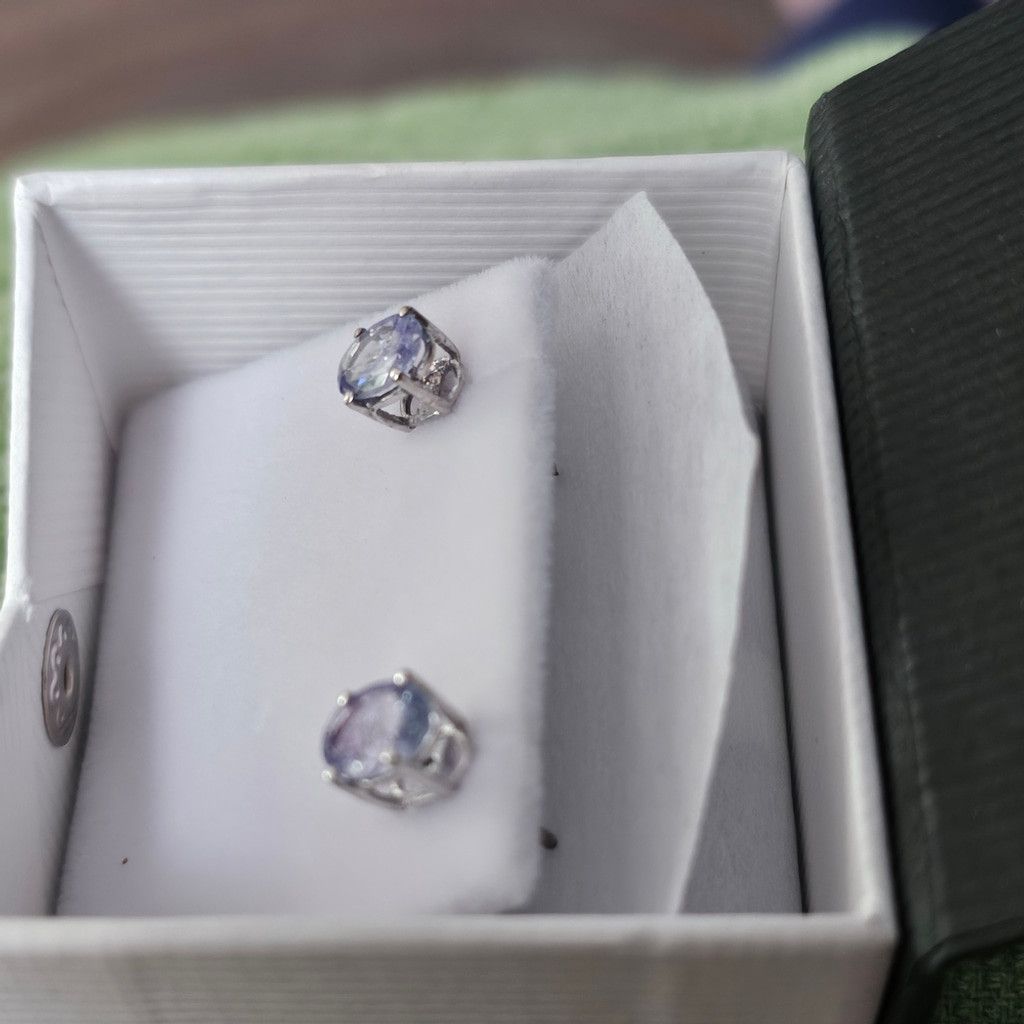 Other Elegant 2ct Natural Tanzanite Stud Earrings Size ONE SIZE - 2 Thumbnail