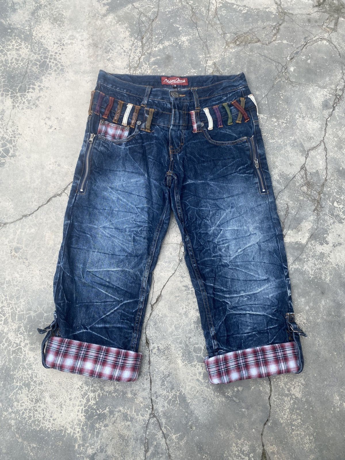 Japanese Brand Nylaus Jeans Bondage Double Waist Quater Jeans Size US 28 / EU 44 - 1 Thumbnail