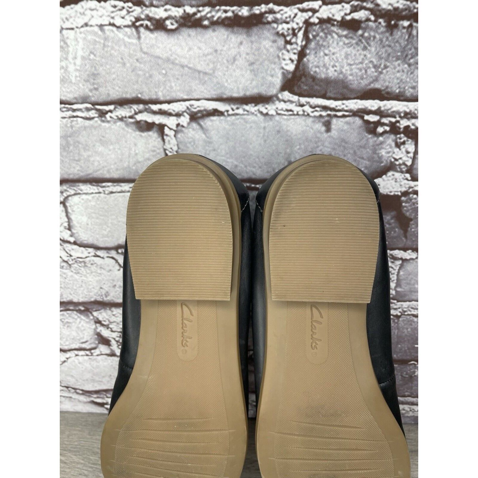 Clarks Clarks Collection Black Leather Slip On Flats Shoes Women Sz Size US 11 / IT 41 - 17 Thumbnail