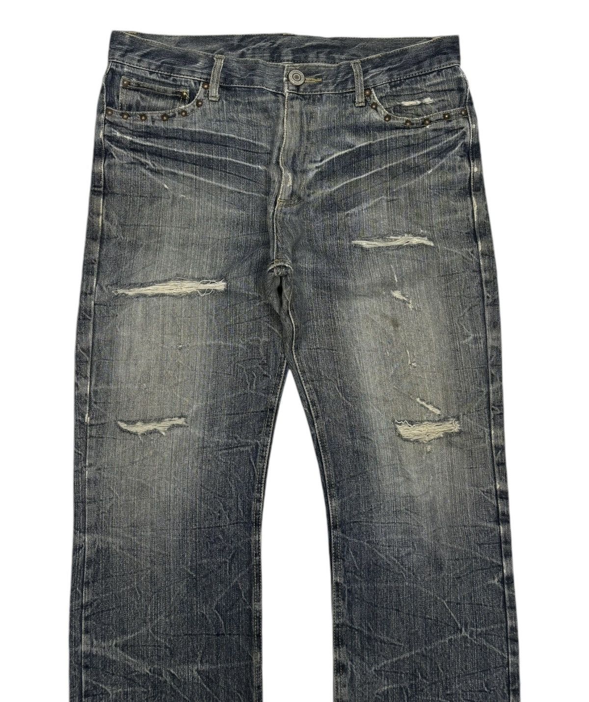 Hysteric Glamour Vintage Japanese Brand CLAWMARK Punk Denim Style Jeans Size US 35 - 5 Thumbnail