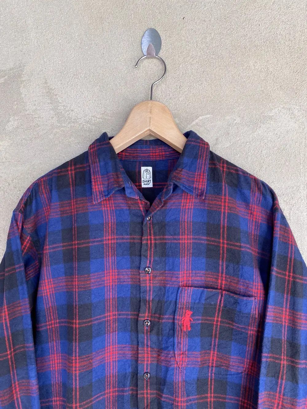 Hiroshi Kato Japanese Brand Kato Small Logo Plaid Tartan Flannel Shirt Size US M / EU 48-50 / 2 - 3 Thumbnail