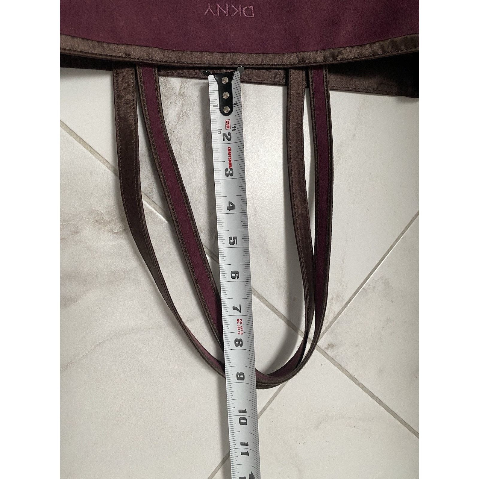 DKNY Vintage DKNY Tote Bag Velour Velvet Burgundy Reversible Size ONE SIZE - 12 Thumbnail