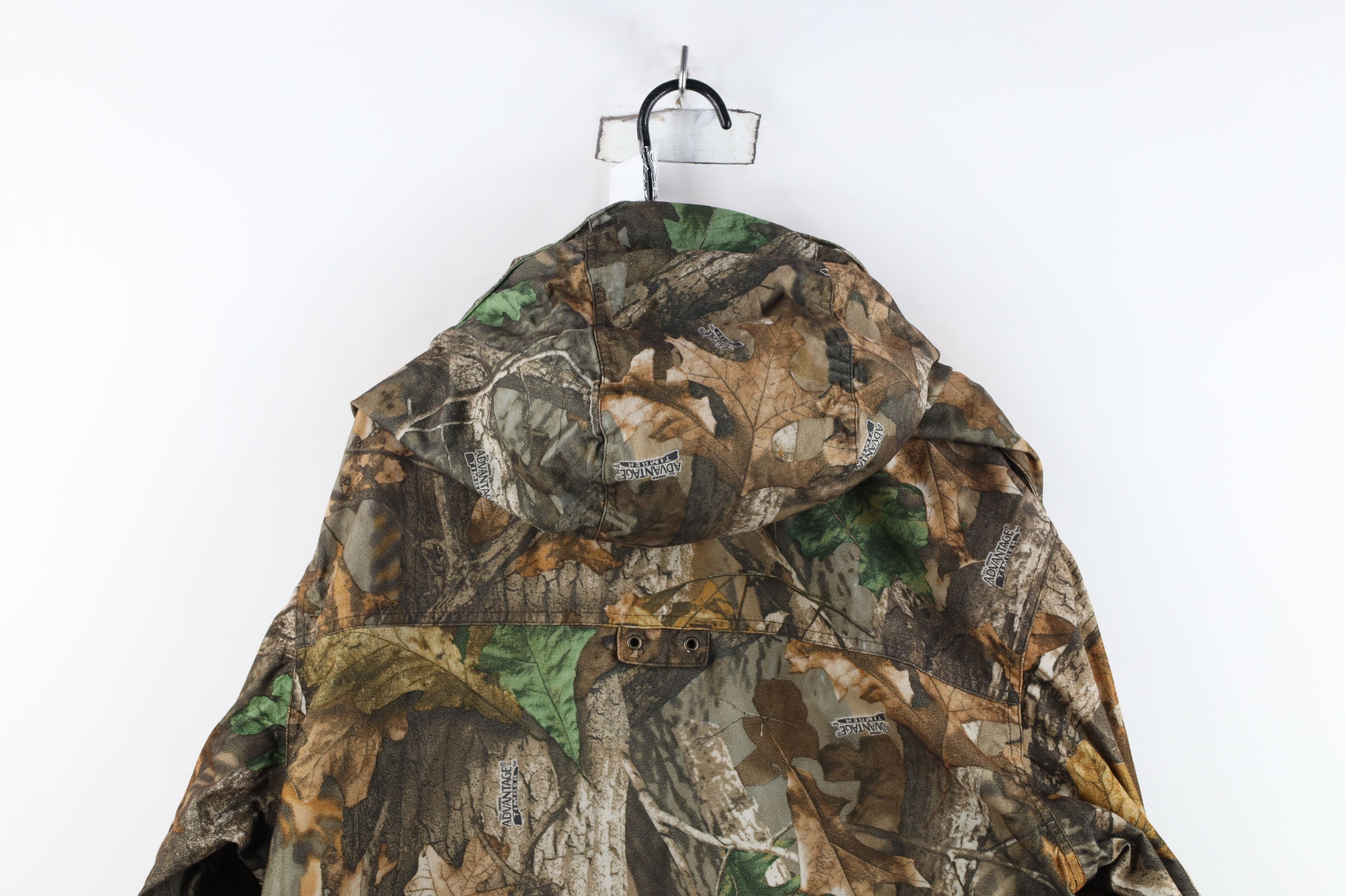 Vintage Vintage 90s Streetwear Timber Camouflage Hooded Jacket Size US L / EU 52-54 / 3 - 14 Thumbnail