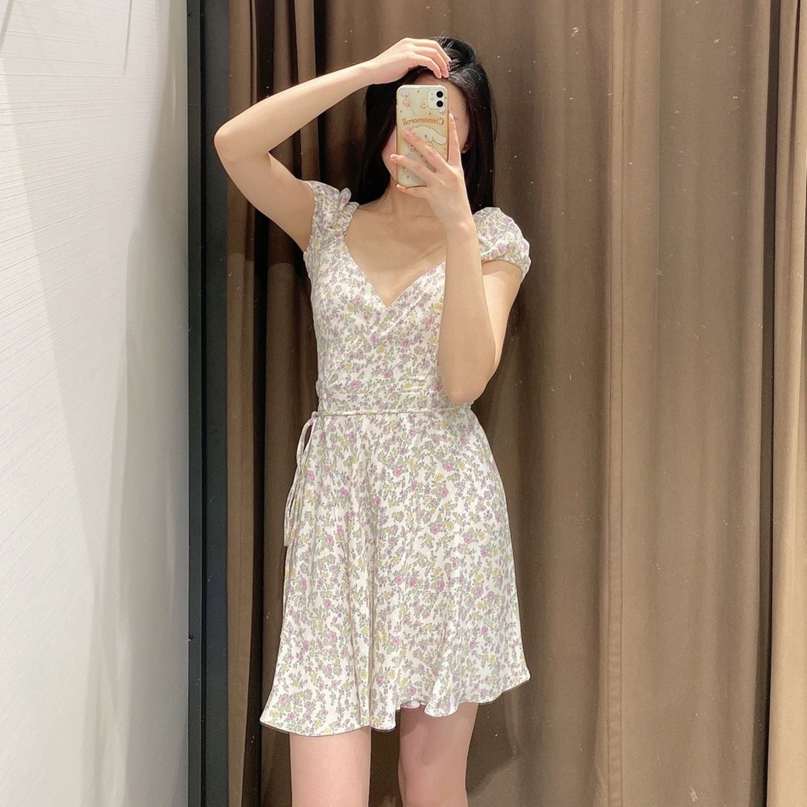 Zara ZARA BLOGGER FAVORITE SATIN EFFECT PRINT DRESS Size XS / US 0-2 / IT 36-38 - 5 Thumbnail