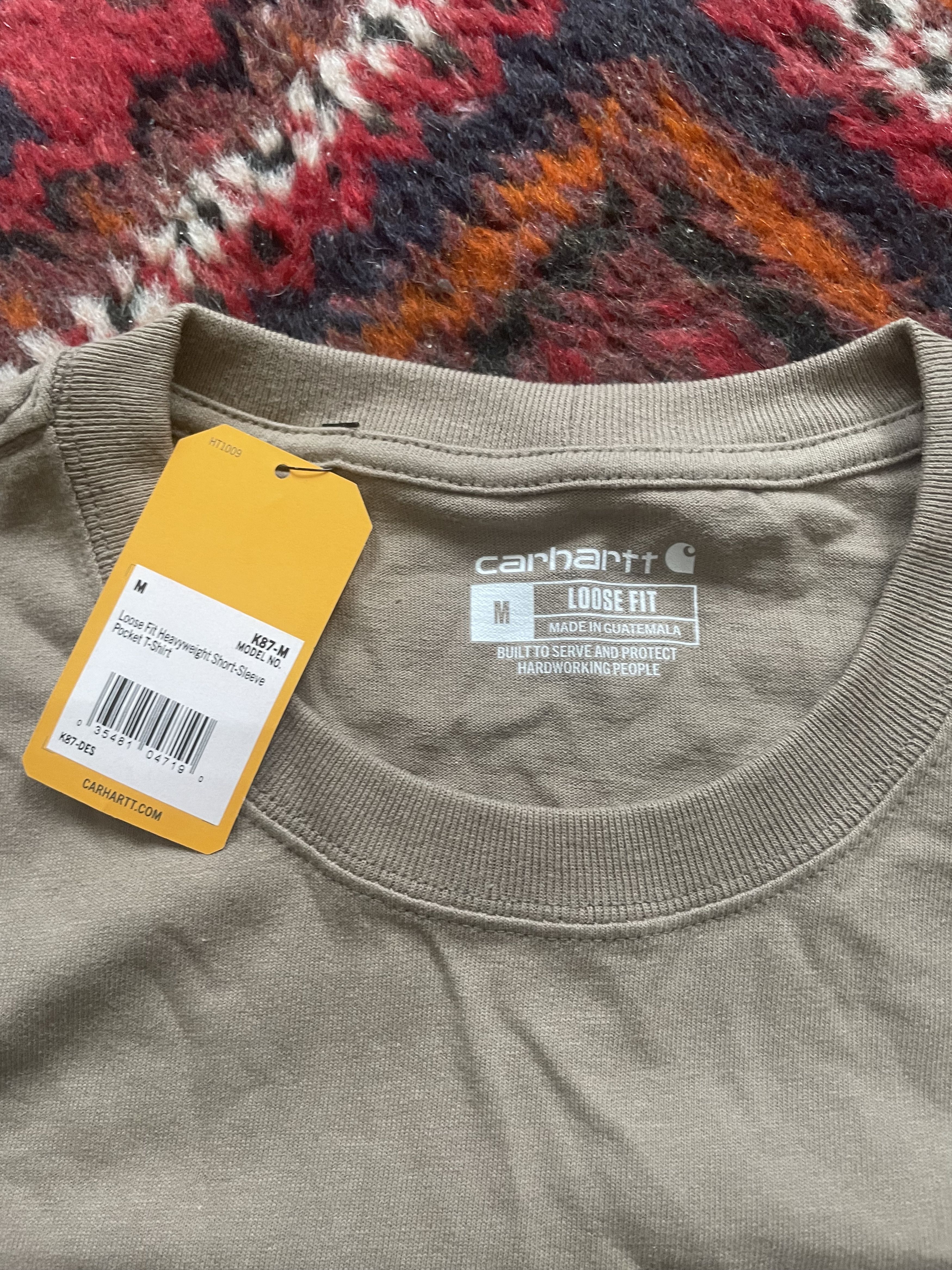 Carhartt Carhartt Pocket T-Shirt K87 DES - Sand Workwear Size US M / EU 48-50 / 2 - 3 Thumbnail