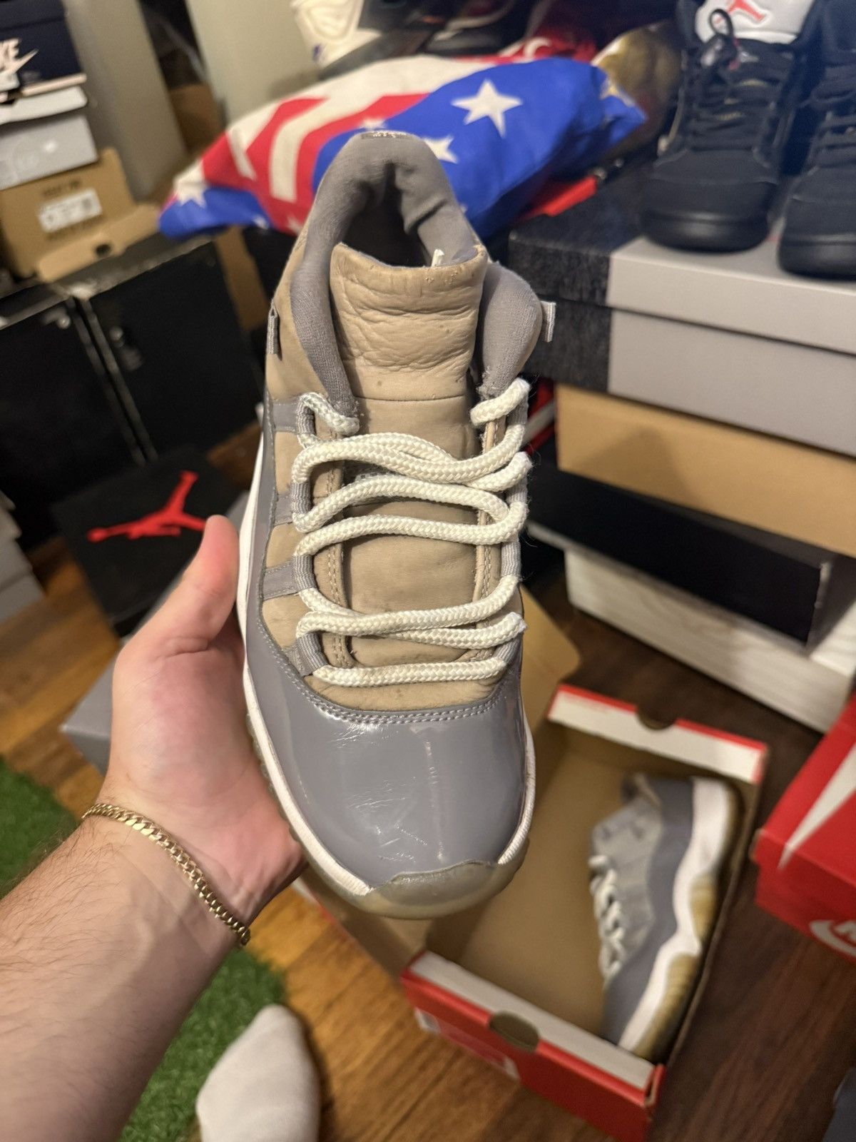 Jordan Brand Jordan retro 11 low cool grey beater Size US 8.5 / EU 41-42 - 2 Thumbnail