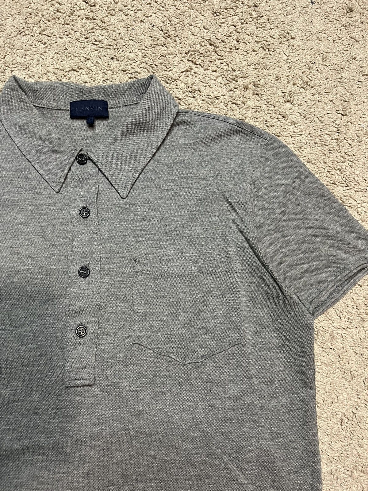 Lanvin Lanvin Gray Polo Shirt Size US S / EU 44-46 / 1 - 2 Thumbnail