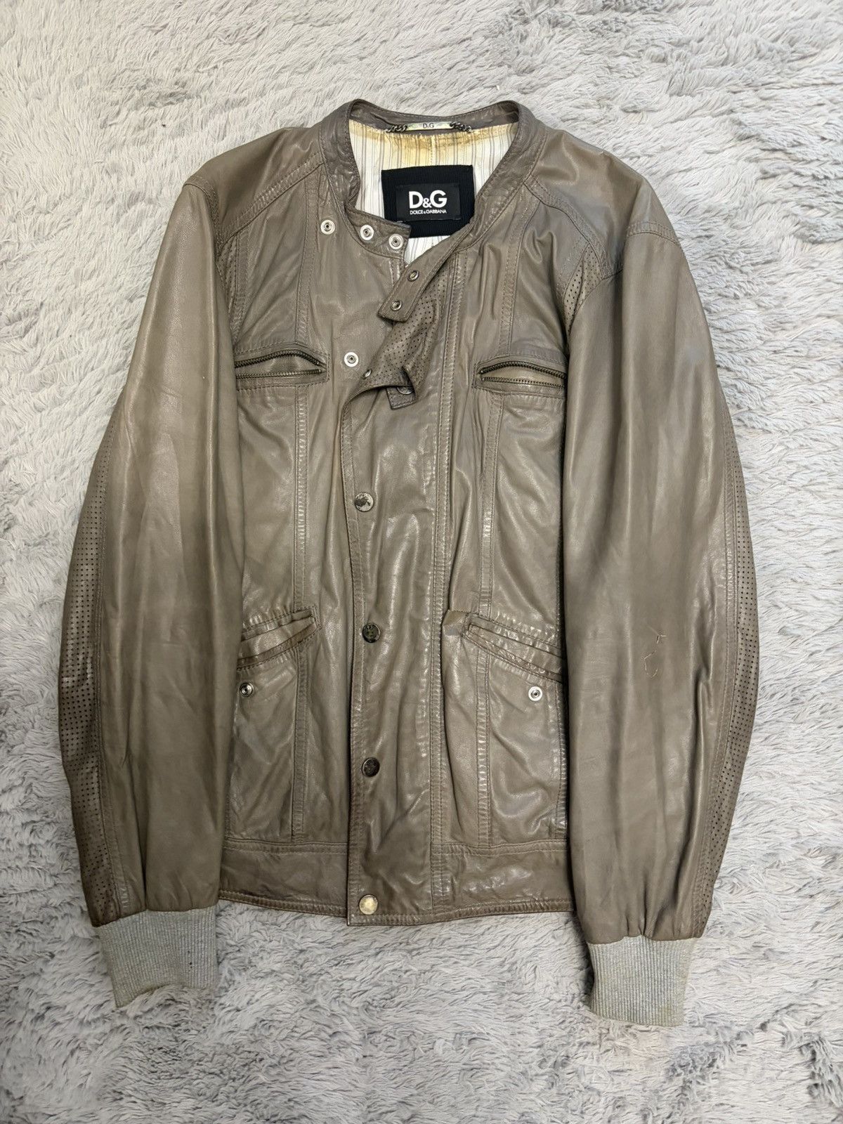 Dolce & Gabbana Dolce&gabbana vintage 2000s leather jacket swag y2k Size M / US 6-8 / IT 42-44 - 1 Thumbnail