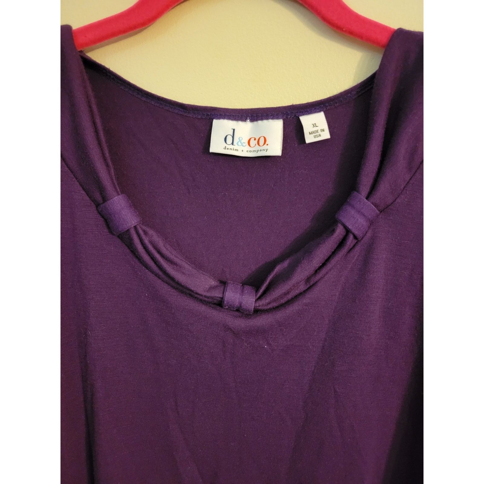 Denim & Co. Denim & Co Purple Top XL Size XL / US 12-14 / IT 48-50 - 2 Thumbnail