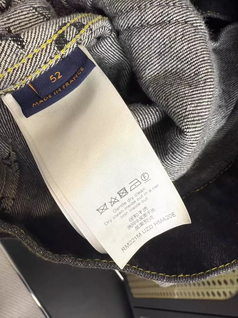 Louis Vuitton LOUIS VUITTON Old flower denim jacket with logo jacket 2504 Size US L / EU 52-54 / 3 - 5 Thumbnail