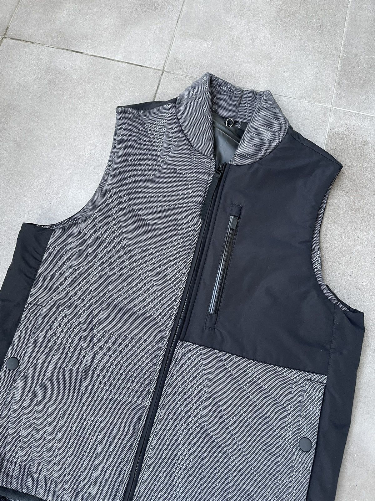 Nemen !DS! SS23 Nemen Chest Pocket 3D Knitted Black Vest Size US M / EU 48-50 / 2 - 14 Thumbnail