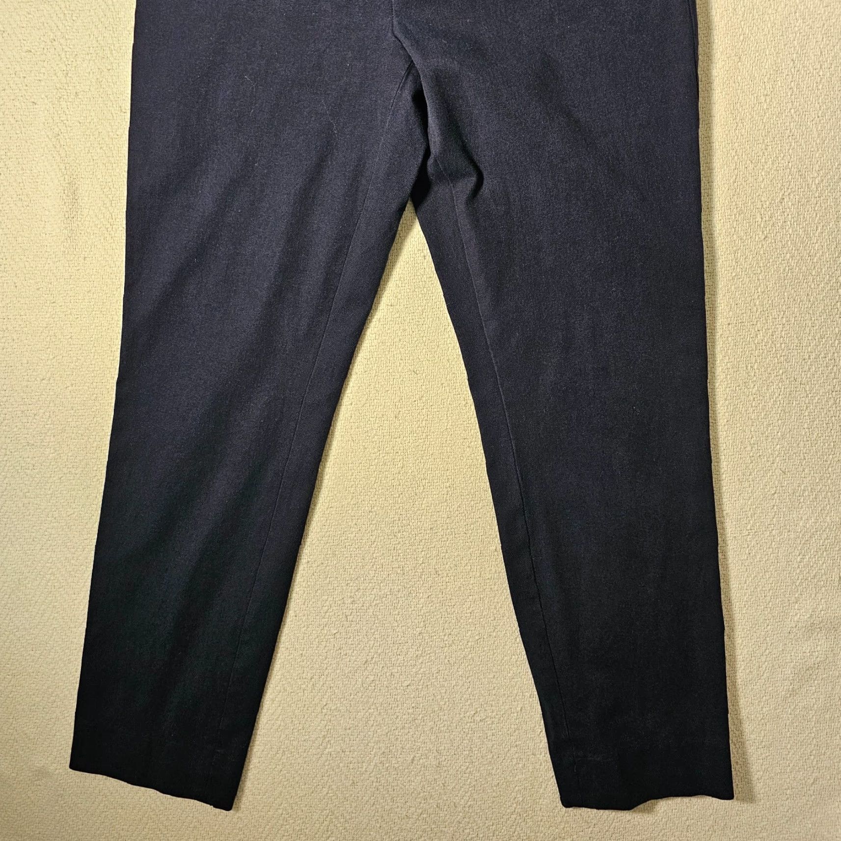 Banana Republic VINTAGE? (No) Banana Republic Sloan Pants Women 10 Dress Pants Flat Front Mid Rise Navy Blue Straight Leg Size 10 Regular Size 32" / US 10 / IT 46 - 2 Thumbnail