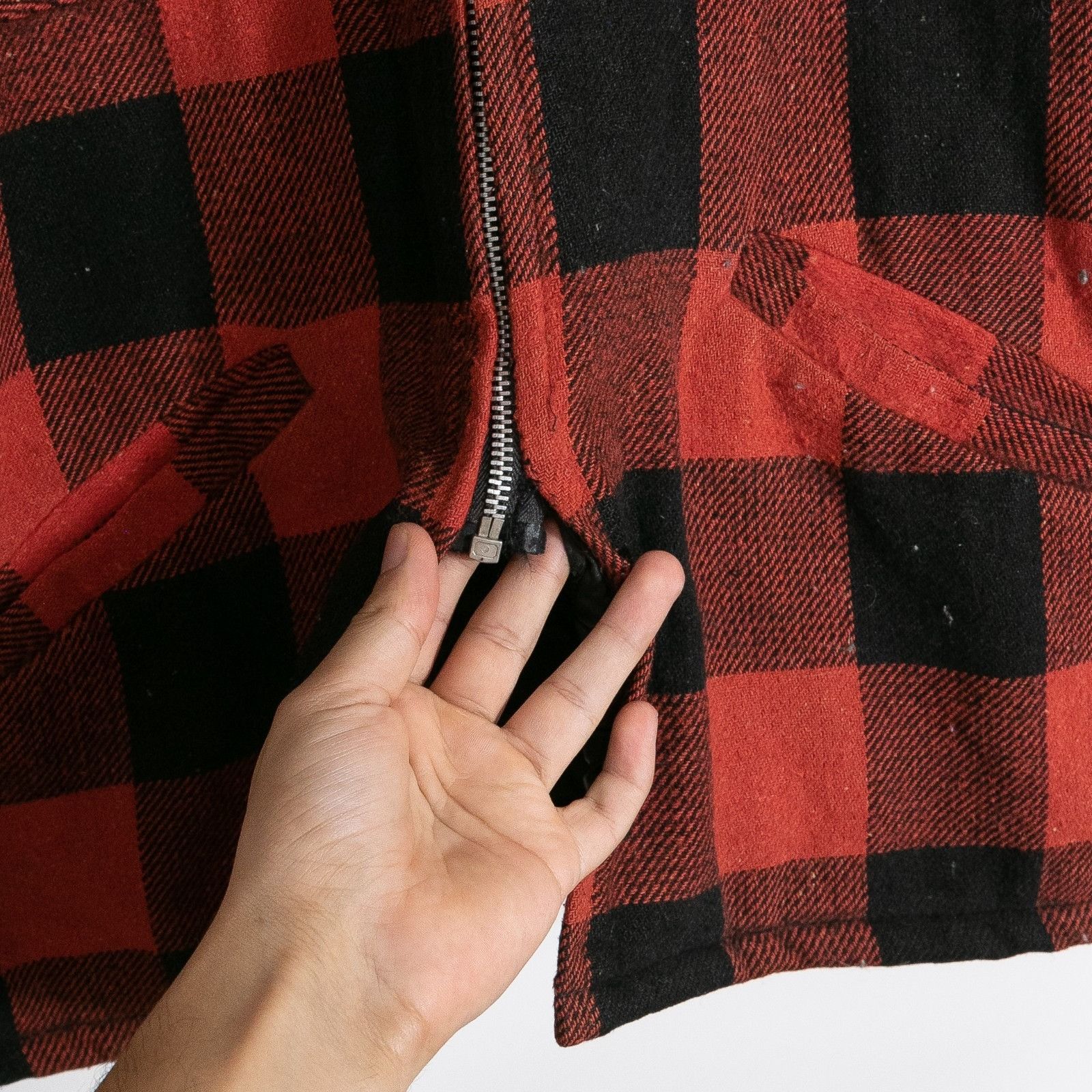 Vintage Vintage 70s Buffalo Plaid Wool Mackinaw Hunting Jacket Large Size US L / EU 52-54 / 3 - 8 Thumbnail