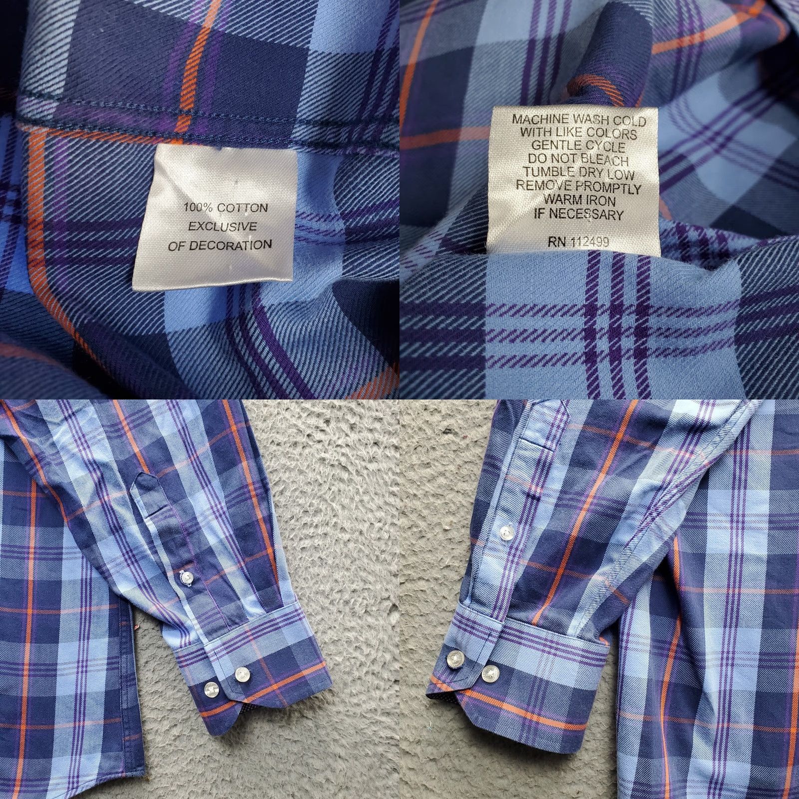 Tailorbyrd TAILORBYRD Shirt Mens XXL Multi Plaid Classic Long Sleeve Collar Button Down EUC Size US XXL / EU 58 / 5 - 8 Thumbnail