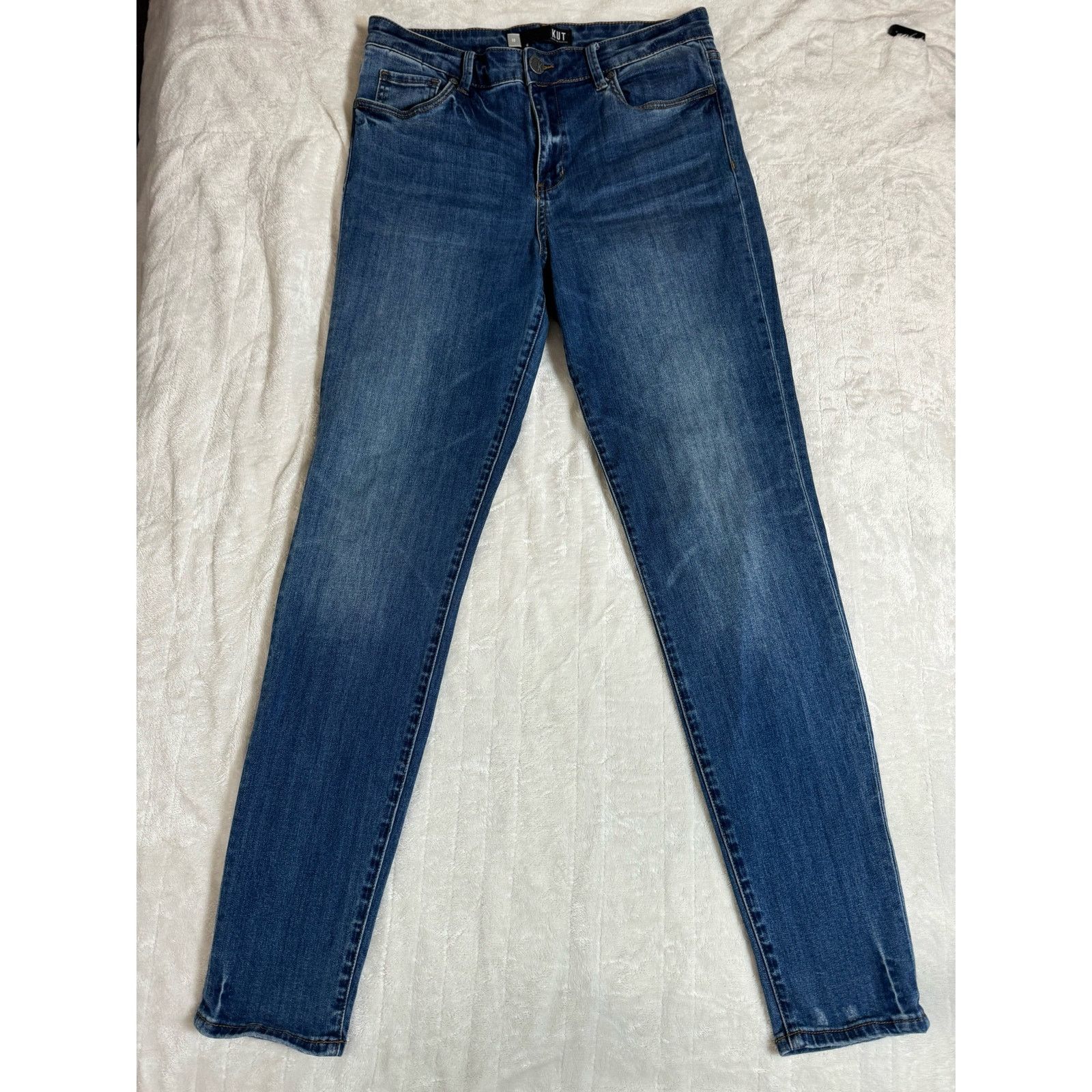 Unknown London Kut from The Kloth Mia High Rise Slim Fit Skinny Jeans USED Size 32" / US 10 / IT 46 - 1 Thumbnail