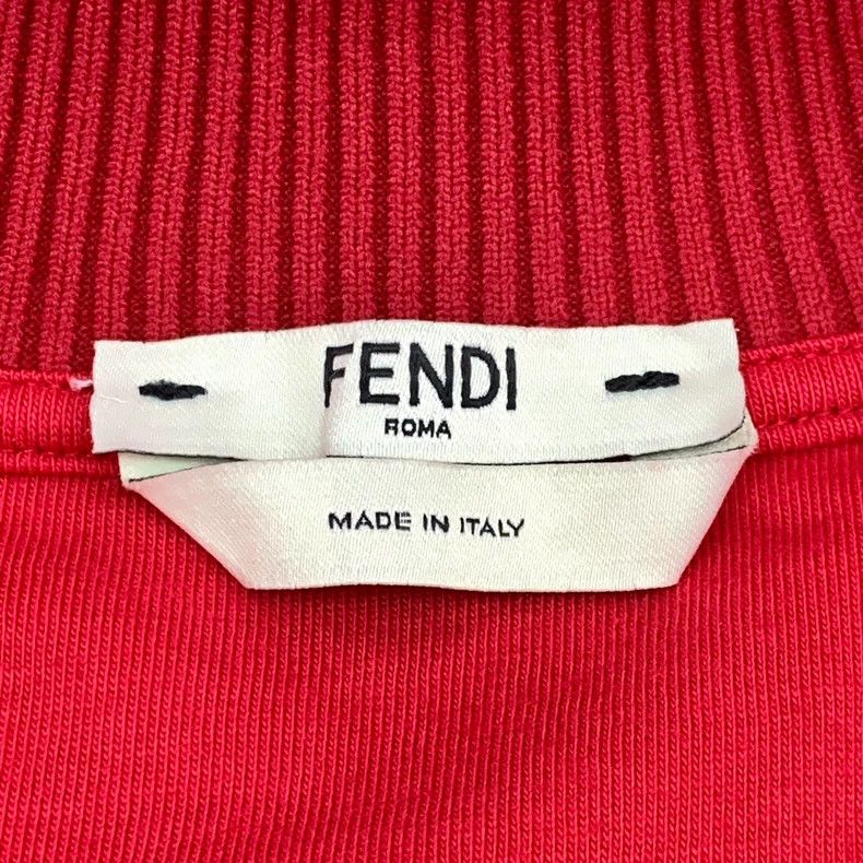 Fendi FENDI Red side logo letter stand collar zipper long-sleeve Size XS / US 0-2 / IT 36-38 - 6 Thumbnail