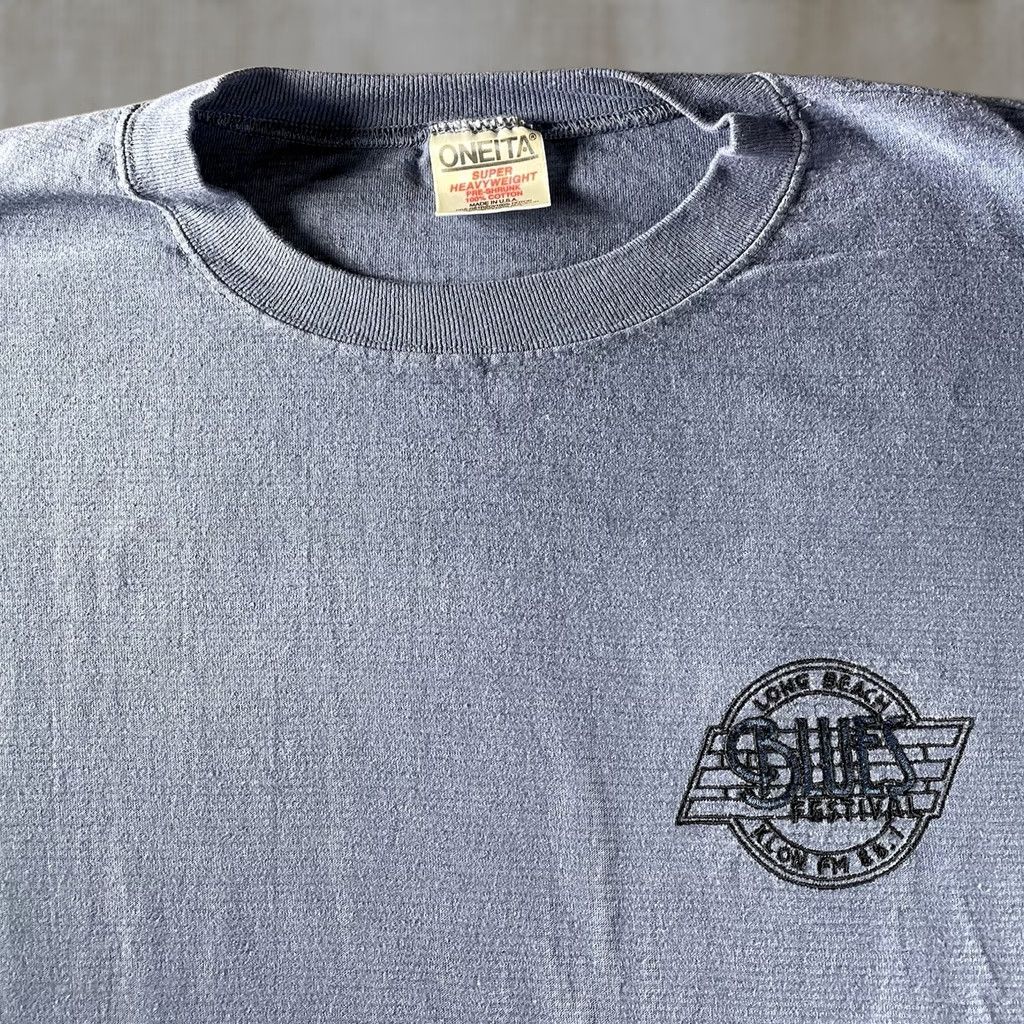 Vintage VINTAGE FM 88.1 KLON Long Beach 90s Blues Festival shirt XL XL Blue Oneita Cotton Blend Mens womens Size US XL / EU 56 / 4 - 1 Thumbnail