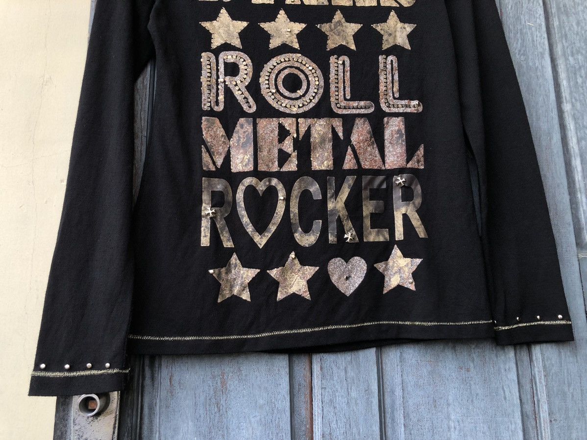 If Six Was Nine Japanese Studded Stars Roll Metal Rocker Poem Badass Style Size M / US 6-8 / IT 42-44 - 8 Thumbnail