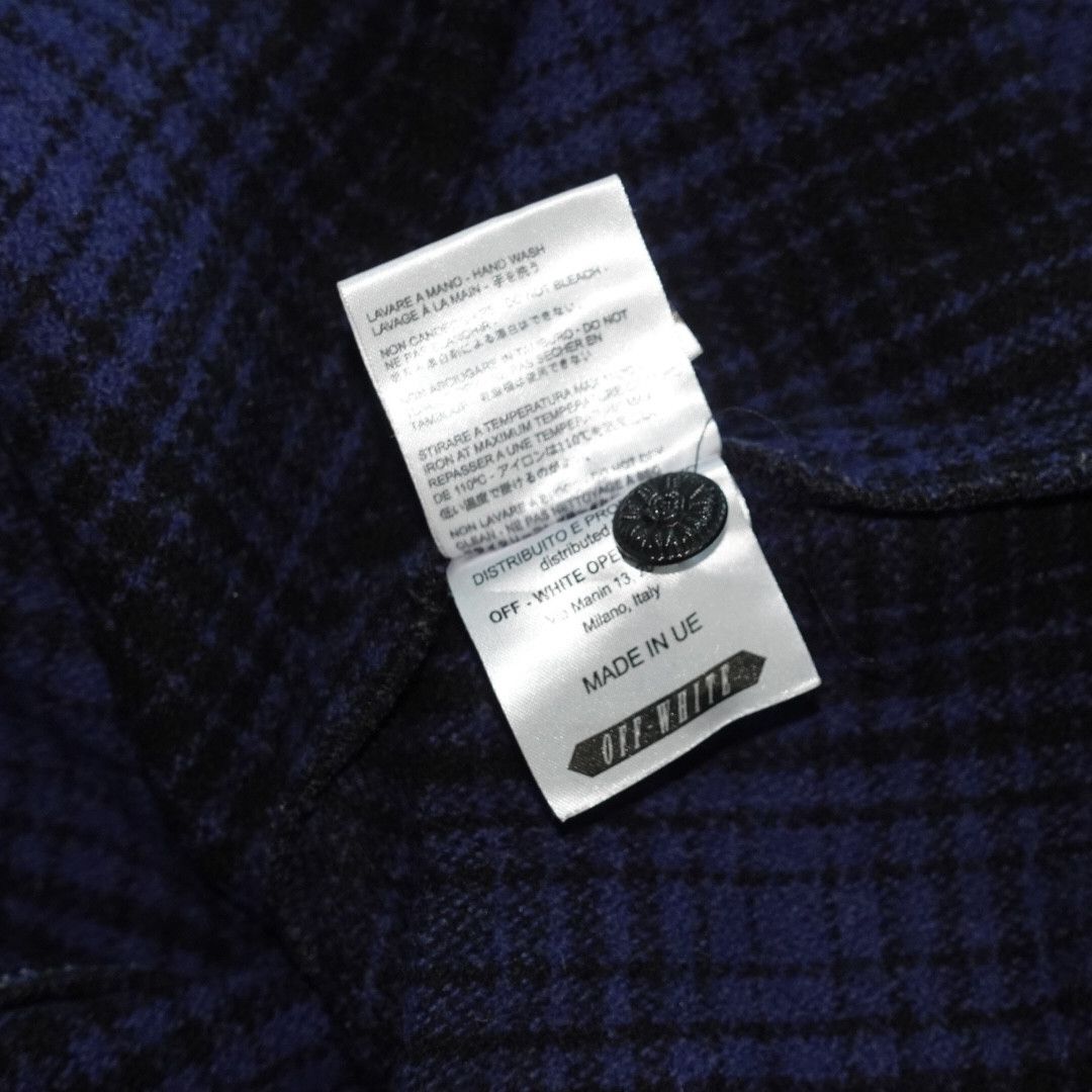 Off-White OFF-WHITE c/o VIRGIL ABLOH Navy Tartan Flannel Size US S / EU 44-46 / 1 - 5 Thumbnail