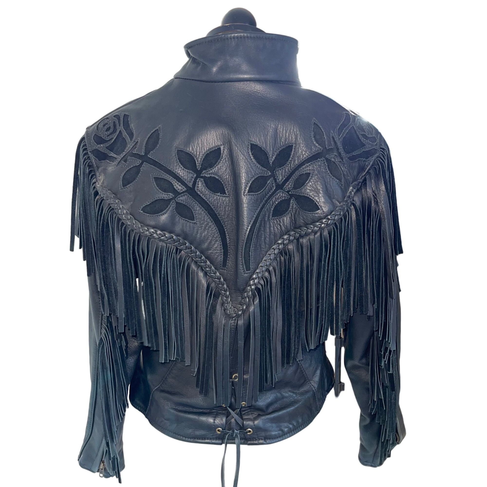 Vintage Classic Leather Riverside Vintage Womens Jacket Size L / US 10 / IT 46 - 2 Thumbnail