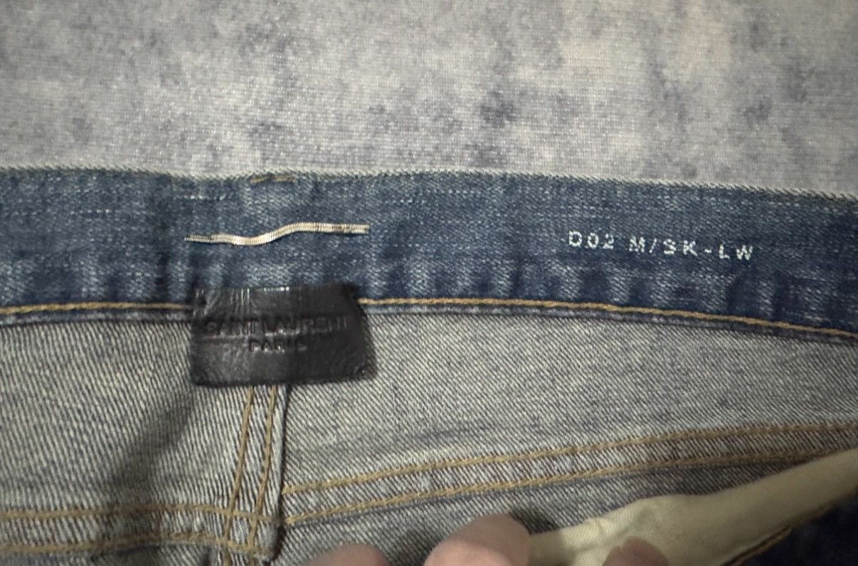 Saint Laurent Paris SLP 17FW Yellow Mud Distressed Demon Claw Knife-Cut Jeans Size US 29 - 6 Thumbnail