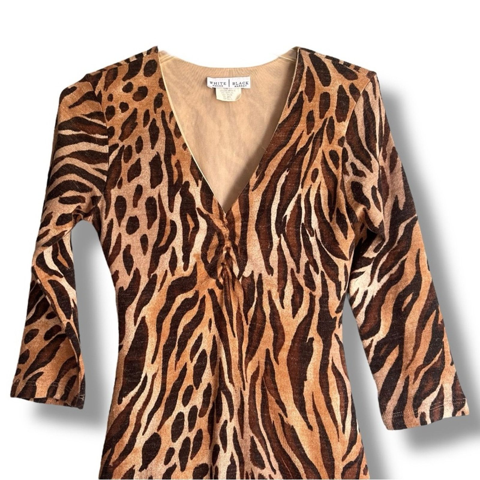 White House Black Market White House Black Market animal print dress Size S / US 4 / IT 40 - 4 Thumbnail