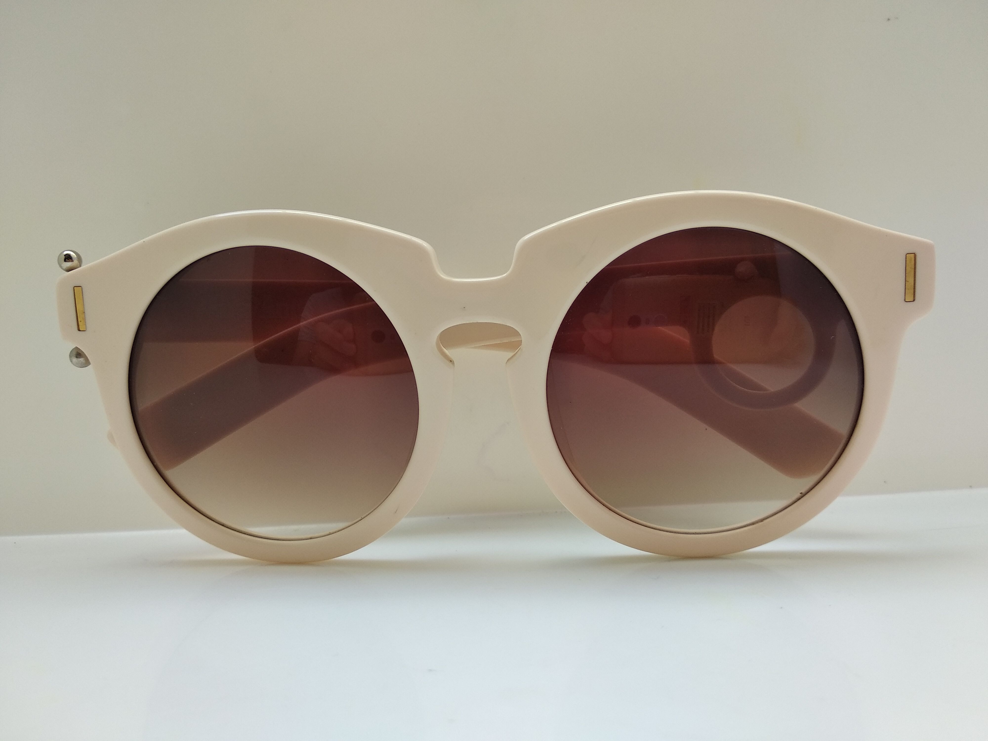 Grey Ant Grey Ant Ivory white Round Sunglasses Frame Size ONE SIZE - 9 Thumbnail