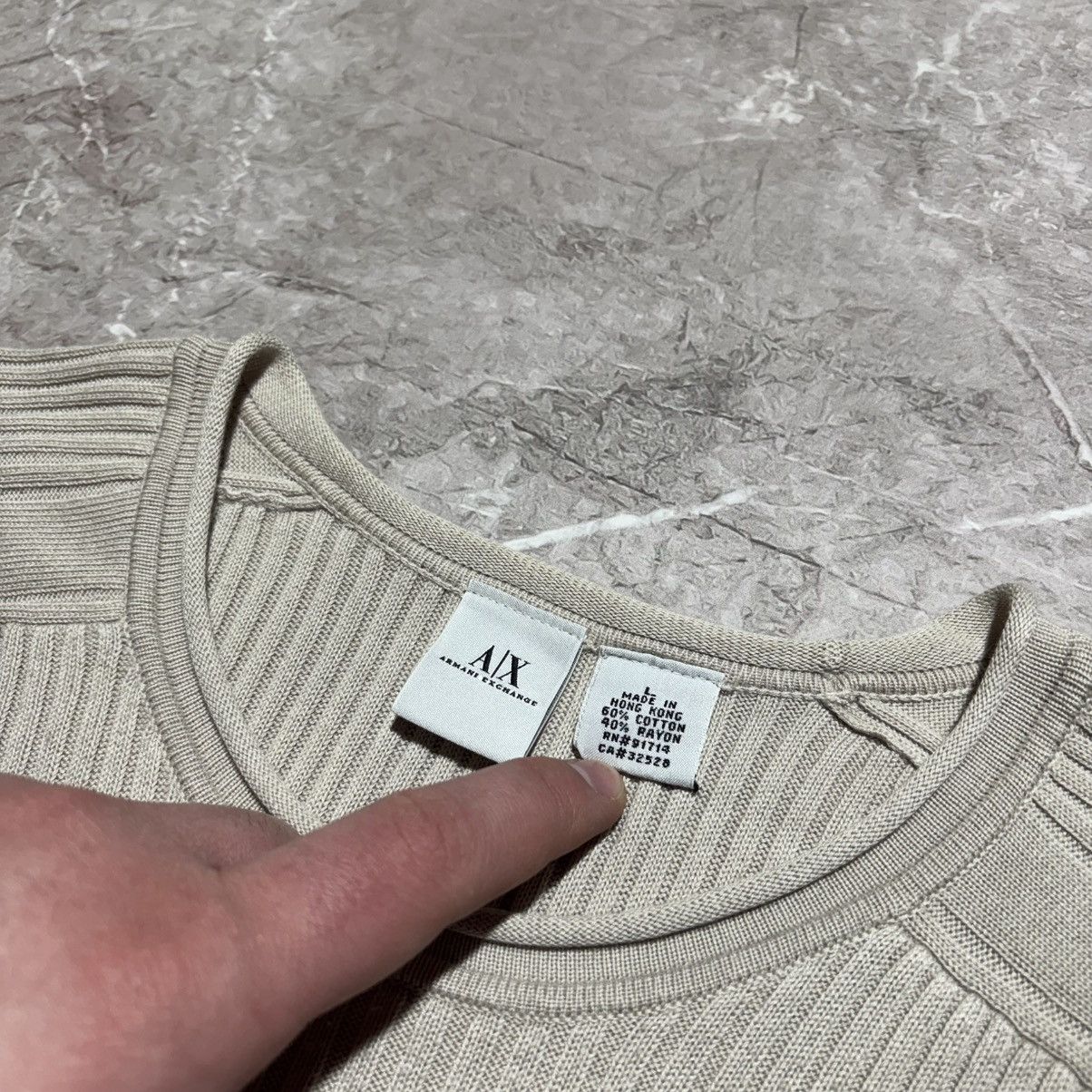 Armani Exchange Armani Ribbed Big Logo Sweater Giorgio Armani Size US L / EU 52-54 / 3 - 4 Thumbnail