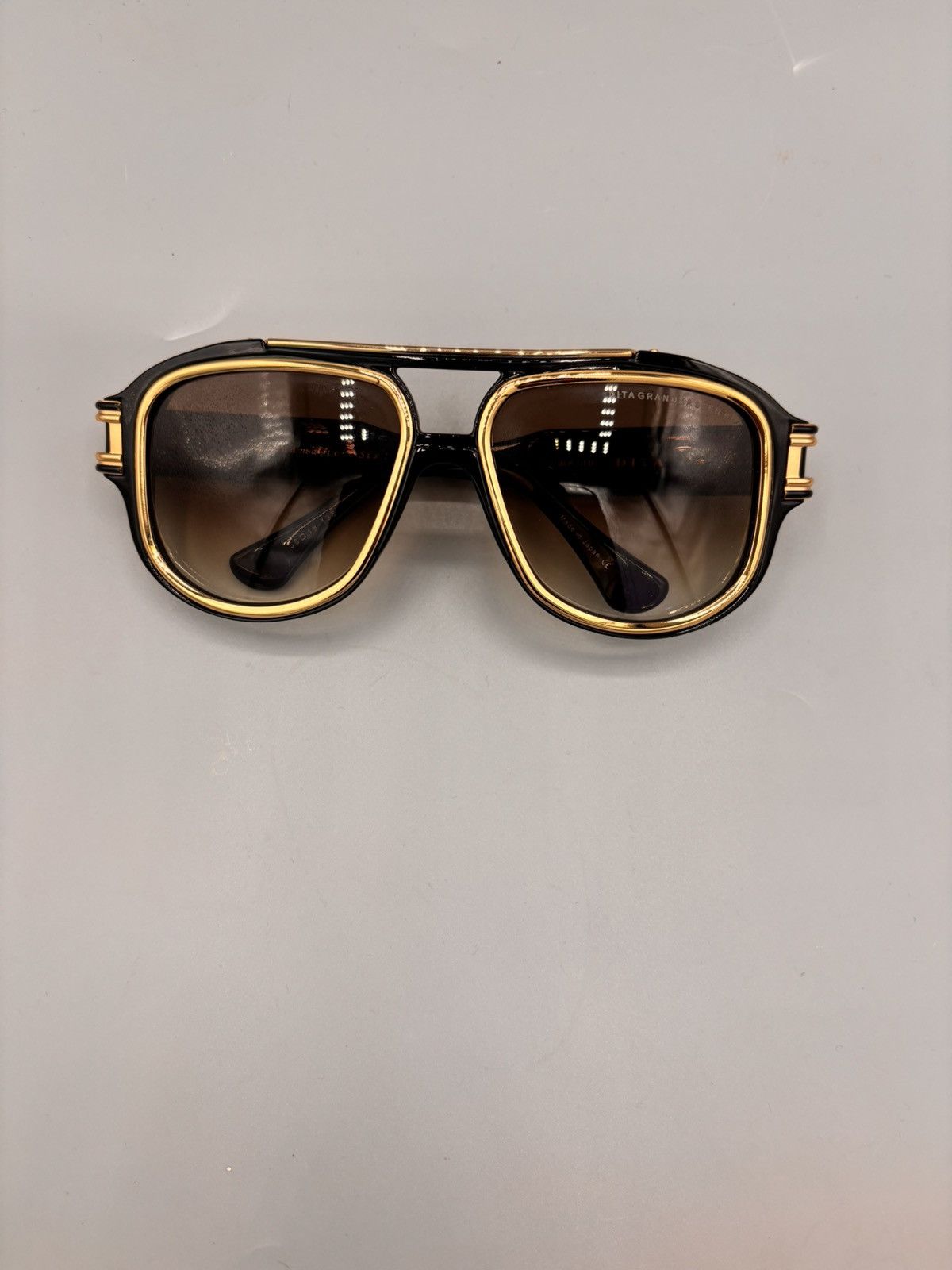 Dita DITA Grandmaster Six Black Gold Sunglasses Luxury Aviator Size ONE SIZE - 10 Thumbnail