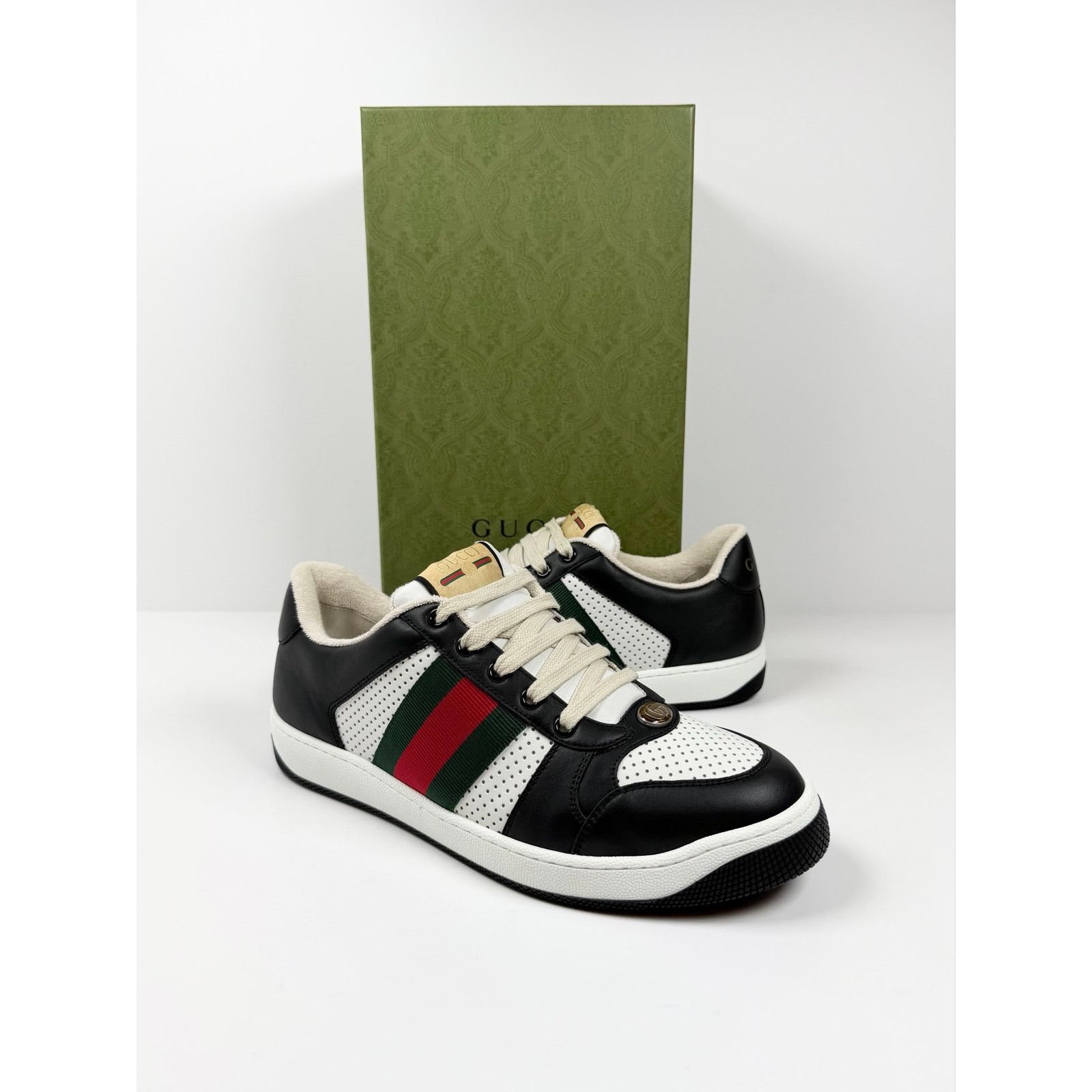 Gucci Size 8.5US - Gucci Screener Black White NEW Size US 8.5 / EU 41-42 - 2 Thumbnail