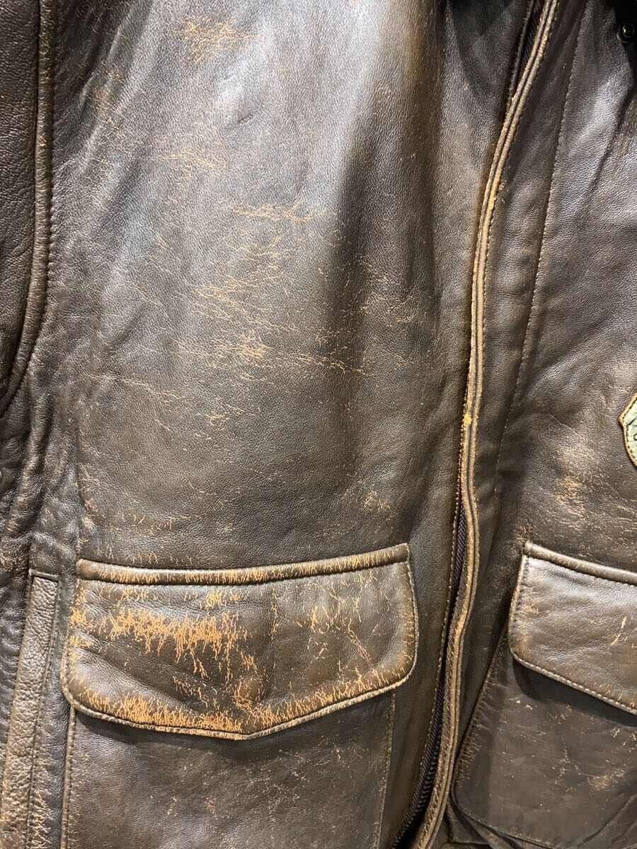 Avirex Avirex Leather Flight Jacket Brown Size US M / EU 48-50 / 2 - 7 Thumbnail