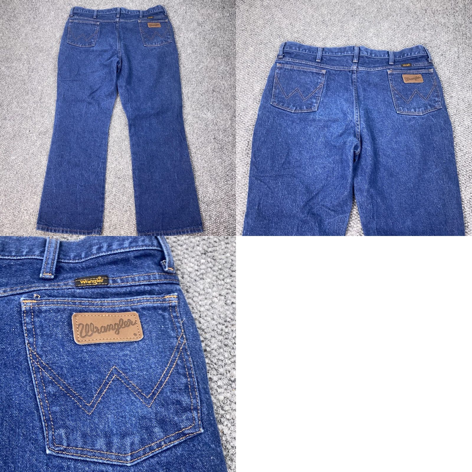 Wrangler Vtg Wrangler Jeans Mens 40x30 Straight Leg Classic Denim Cowboy Western 90s Jeans Mens Blue Solid Five Pocket Wrangler 945NAV Cowboy Mens Size US 40 / EU 56 - 8 Thumbnail