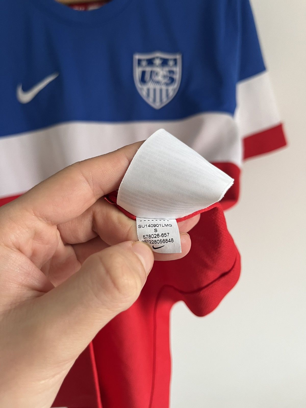 Nike × Vintage Vintage 2014 Nike USA World Cup Away Soccer Jersey Size US S / EU 44-46 / 1 - 4 Thumbnail