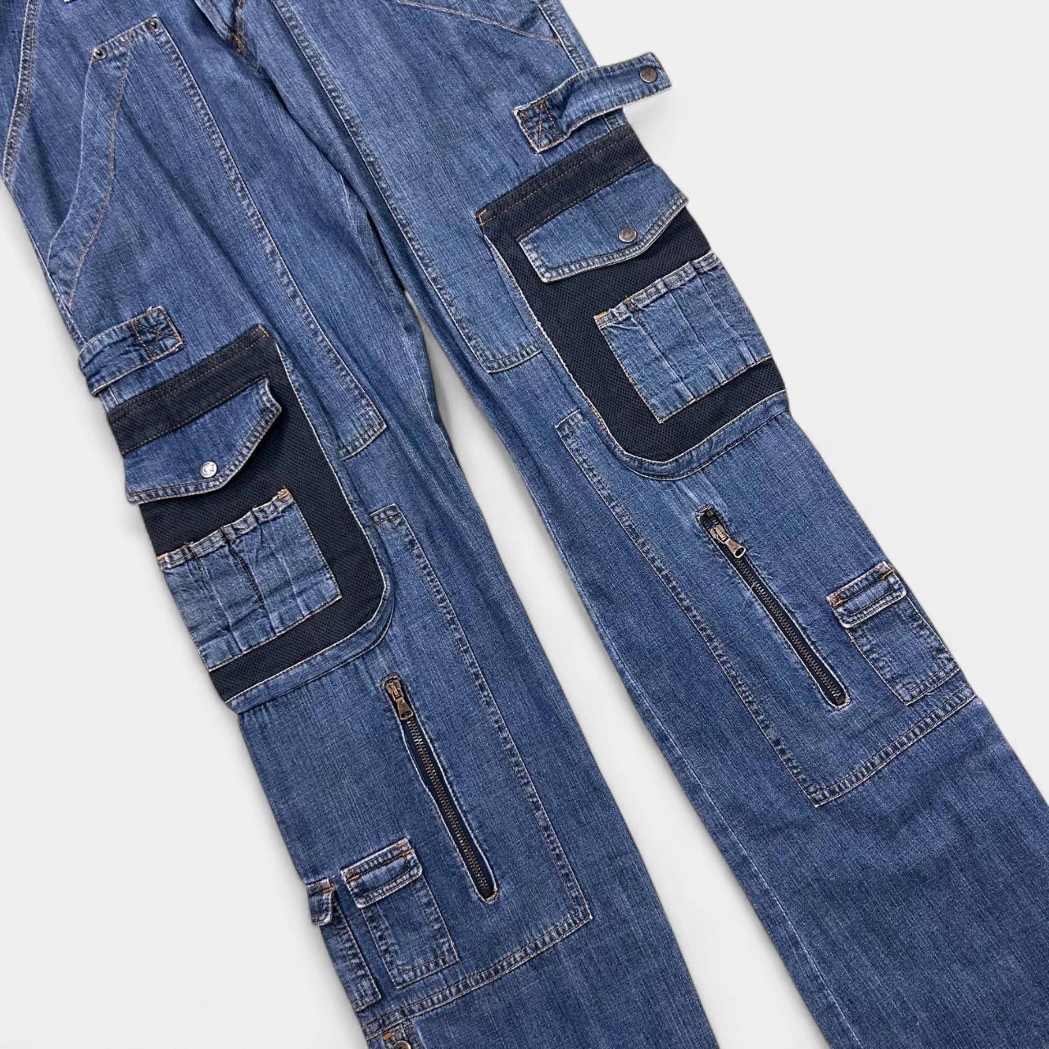 Dolce & Gabbana Dolce & Gabbana Cargo Blue Denim Pants Size US 33 - 2 Thumbnail